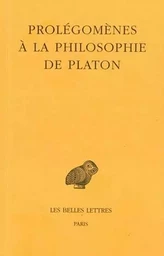 Prolégomènes à la philosophie de Platon