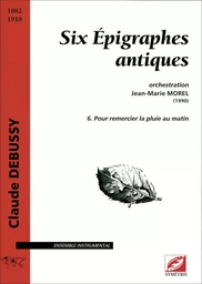 Six Épigraphes antiques (vol. 6)