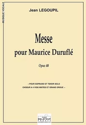 MESSE POUR MAURICE DURUFLE (VERSION AVEC ORGUE)