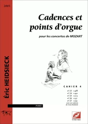 Cadences et points d’orgue (cahier 4)