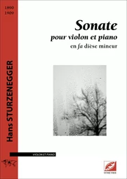 Sonate pour violon et piano (conducteur)