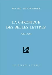 La Chronique des Belles Lettres