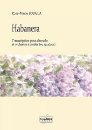 HABANERA POUR ALTO SOLO ET ORCHESTRE A CORDES OU QUATUOR (MATERIEL)