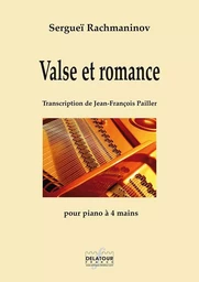 VALSE ET ROMANCE POUR PIANO A 4 MAINS