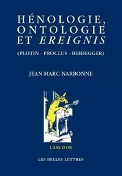 Hénologie, ontologie et Ereignis