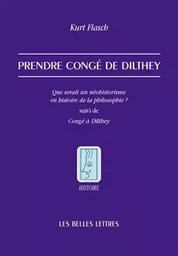 Prendre congé de Dilthey