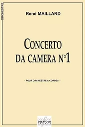 CONCERTO DA CAMERA N01 (CONDUCTEUR/SCORE)