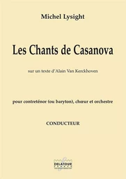 LES CHANTS DE CASANOVA - CONDUCTEUR