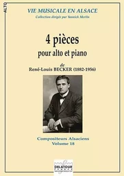 4 PIECES POUR ALTO ET PIANO