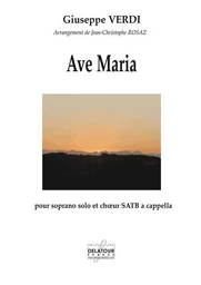 AVE MARIA POUR SOPRANO ET CHOEUR SATB A CAPPELLA