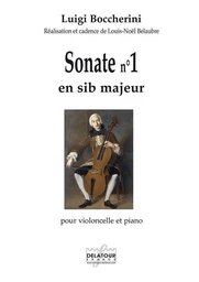 SONATE N01 EN SIB MAJEUR POUR VIOLONCELLE ET PIANO