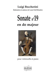 SONATE POUR VIOLONCELLE ET PIANO N 19