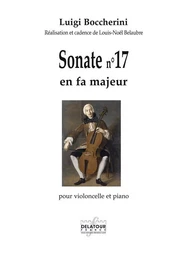 SONATE POUR VIOLONCELLE ET PIANO N 17