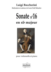 SONATE POUR VIOLONCELLE ET PIANO N 16