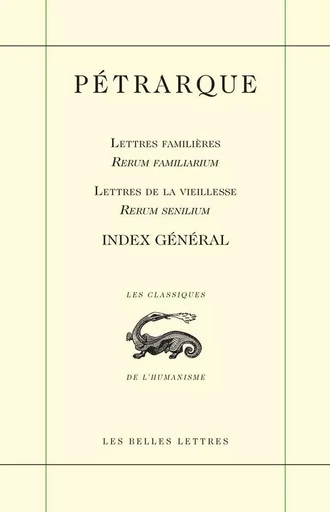 Index général -  Pétrarque - Les Belles Lettres