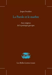 La Parole et le marbre