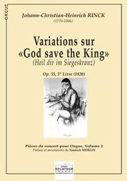 VARIATIONS SUR GOD SAVE THE KING POUR ORGUE