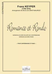 ROMANCE ET RONDO POUR CONTREBASSE ET PIANO - 2 VERSIONS