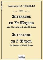 INTERLUDE EN FA MAJEUR POUR ORGUE ET CLARINETTE