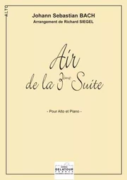 AIR DE LA 3EME SUITE ORCHESTRALE BWV 1068 POUR ALTO ET PIANO