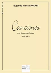 CANCIONES POUR SOPRANO ET GUITARE