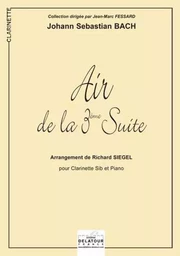 AIR DE LA 3EME SUITE ORCHESTRALE BWV 1068 POUR CLARINETTE ET PIANO