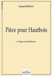 PIECE POUR HAUTBOIS ET ORGUE OU SYNTHETISEUR