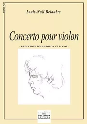 CONCERTO POUR VIOLON ET ORCHESTRE (REDUCTION PIANO)