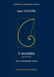 3 SONATES POUR CONTREBASSE