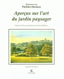 Aperçus sur l'art du jardin paysager