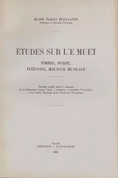 Études sur l'e muet