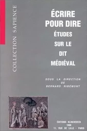 Écrire pour dire