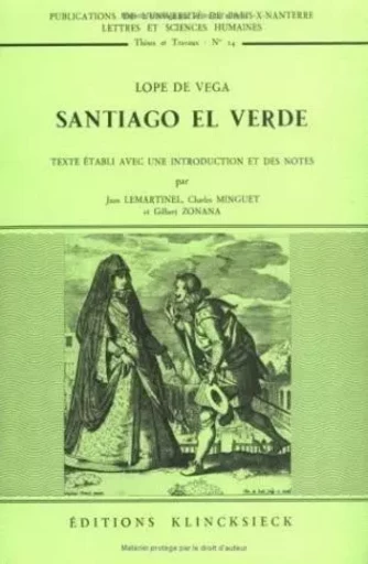 Santiago el Verde - Félix Lope de Vega - Klincksieck