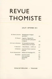 Revue thomiste - N°3/2013