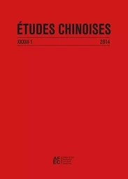 Études chinoises XXXIII-1 (2014)