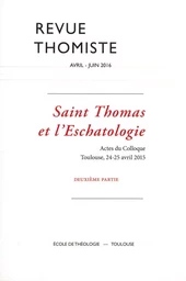 Revue thomiste - N°2/2016