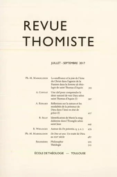 Revue thomiste - N°3/2017