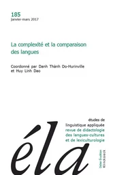 Études de linguistique appliquée - N°1/2017