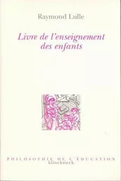 Livre de l'enseignement des enfants