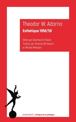 Esthétique 1958/59 - Theodor Wiesengrund Adorno - Klincksieck