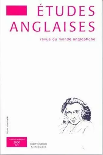 Études anglaises -  N°4/2006 -  - Klincksieck