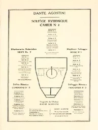 DANTE AGOSTINI : SOLFEGE RYTHMIQUE - VOLUME 2 - MESURES COMPOSEES