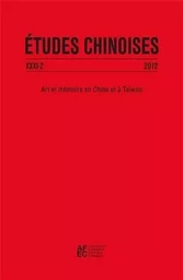 Études chinoises XXXI-2 (2012)