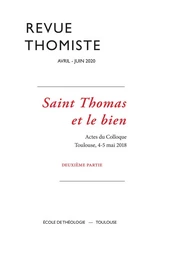 Revue thomiste - N°2/2020