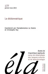 Études de linguistique appliquée - N°1/2015