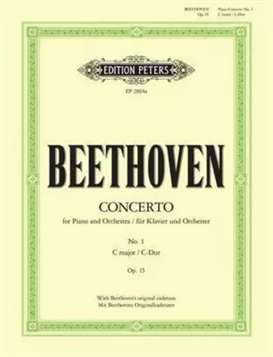 CONCERT 01 C OP.15  PIANO -  LUDWIG VAN BEETHOVEN - PETERS