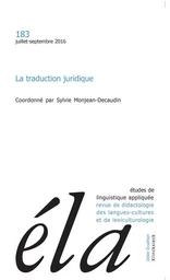 Études de linguistique appliquée - N°3/2016