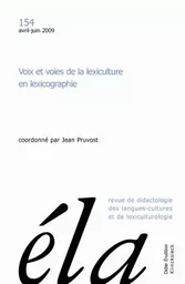 Études de linguistique appliquée - N°2/2009