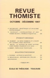 Revue thomiste - N°4/1997