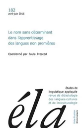 Études de linguistique appliquée - N°2/2016